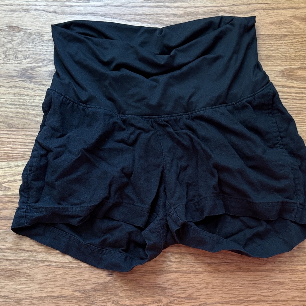 Old Navy Black Fold-Over Waist Women's Shorts